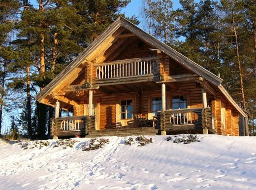 finskij derevjannyj dom Путешествия: В Суоми-рождественское время
